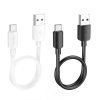 Kabel USB A do USB C Hoco PD 2,4A 27W 0,25 m X96 czarny